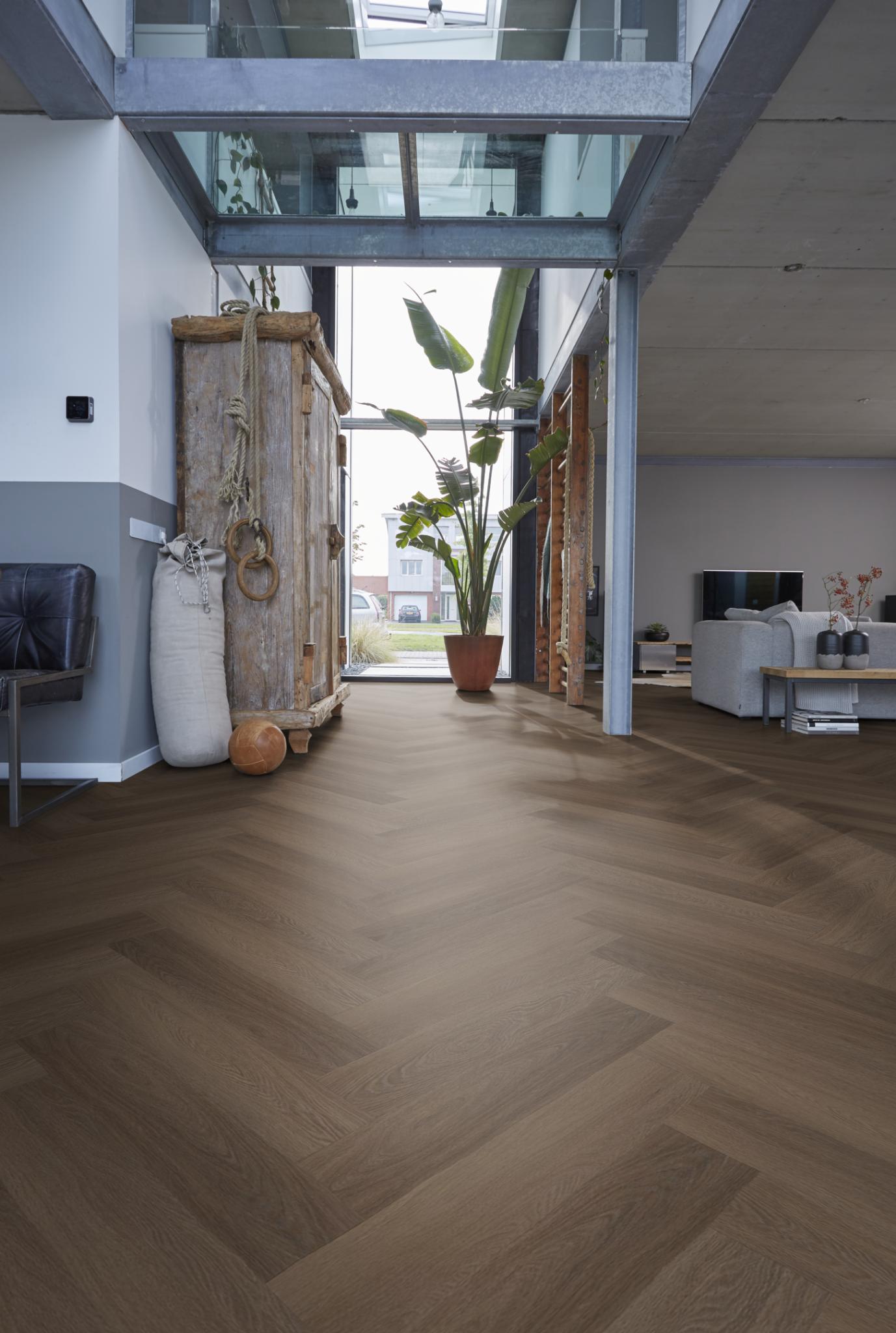 FloorLife YUP FULHAM VISGRAAT DRYBACK BROWN