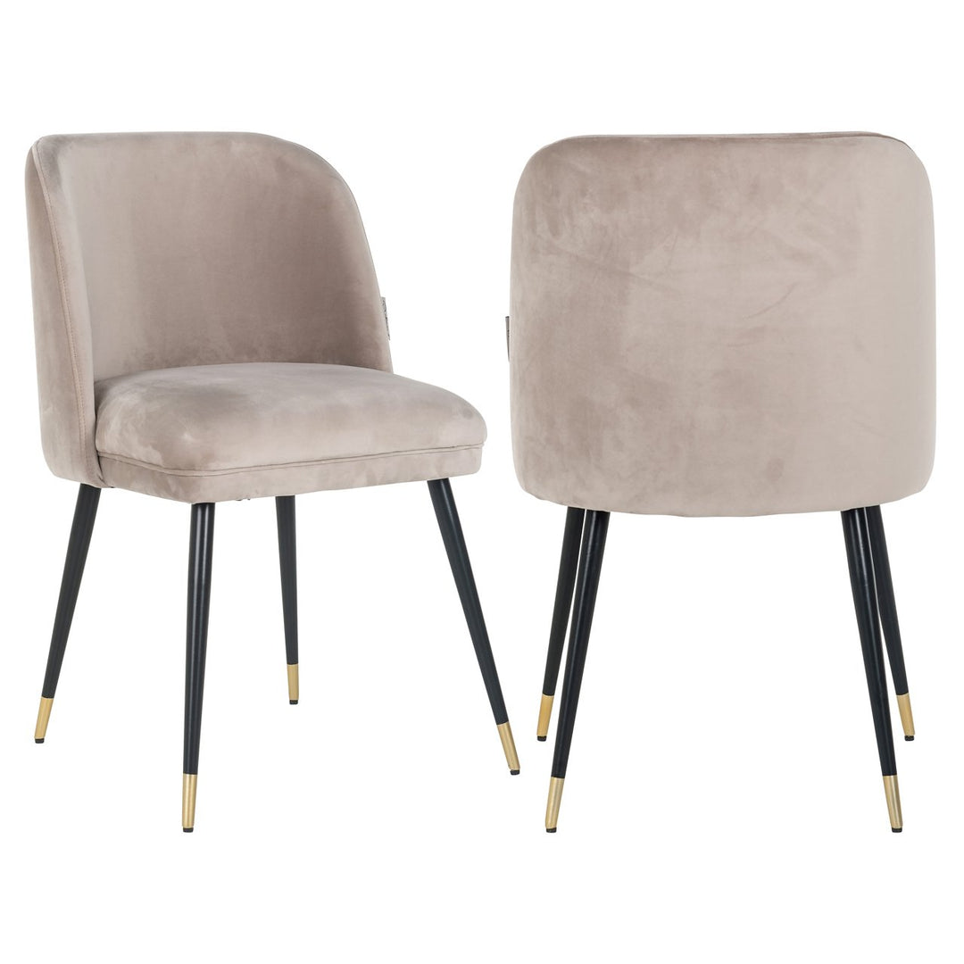 Eetkamerstoel Alicia khaki velvet fire retardant
