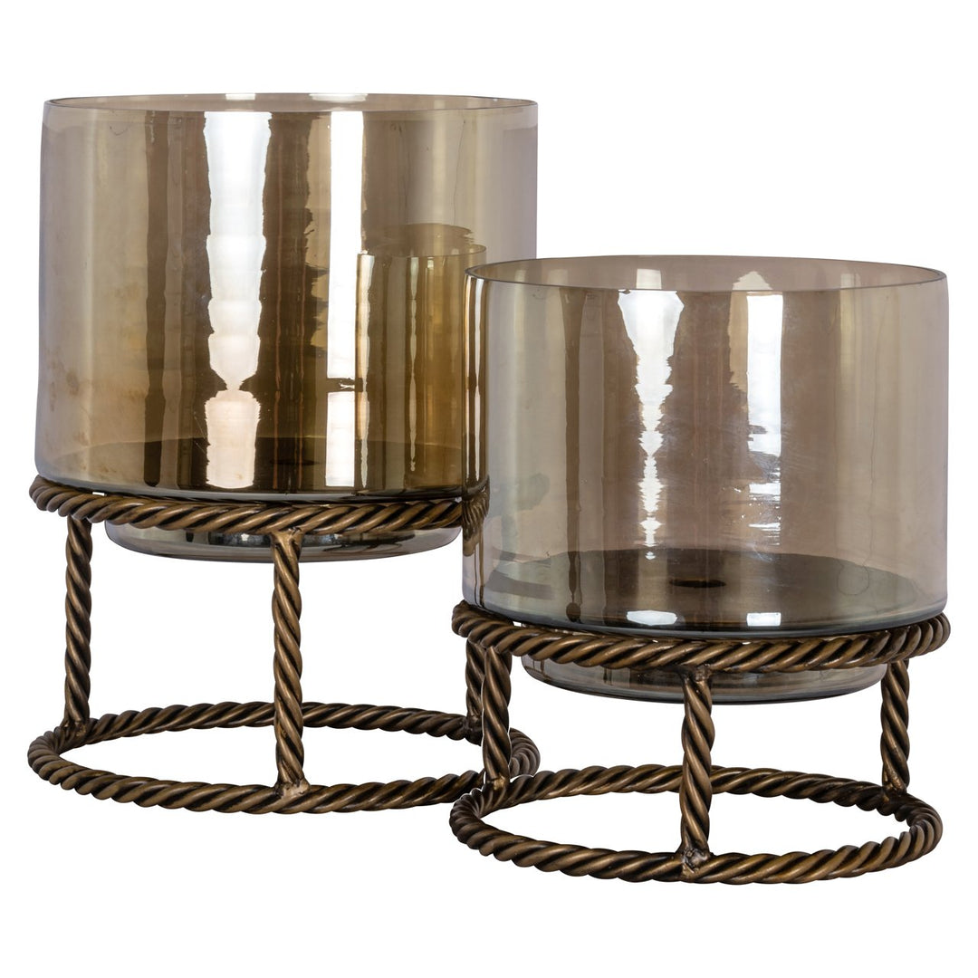 Windlicht Ropia brass antique small