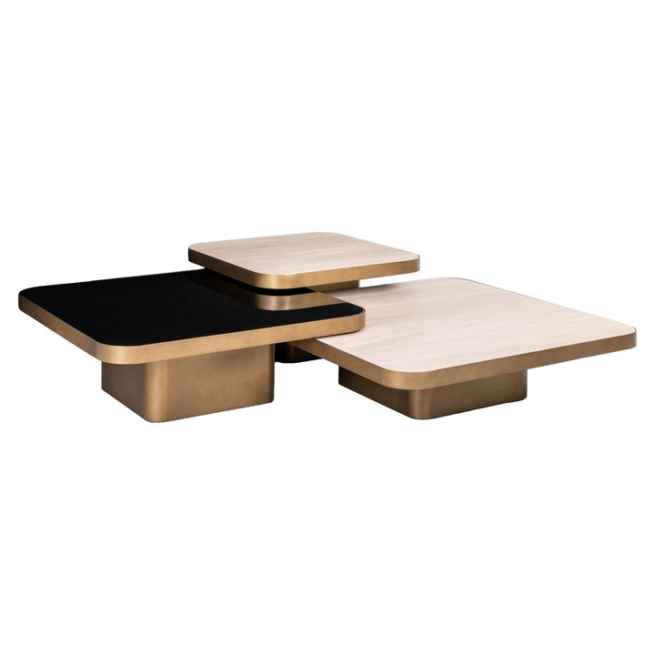 Salontafel Cumulus gold antique (Set of 3)