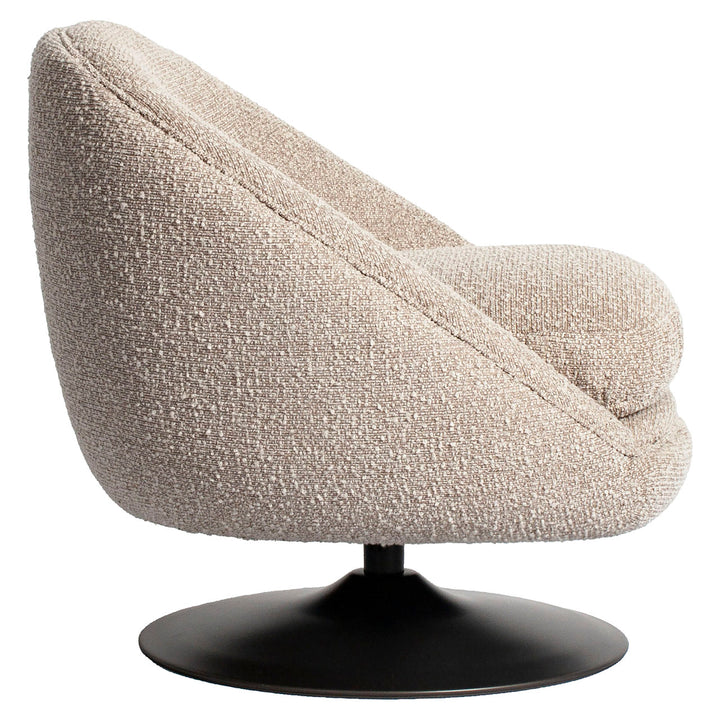 Lounge stoel Nodo natural chunky swivel