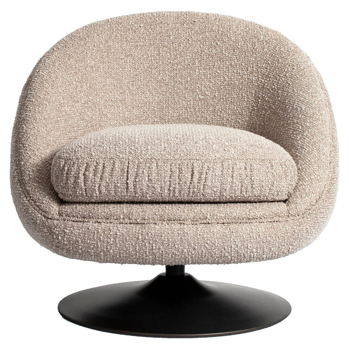Lounge stoel Nodo natural chunky swivel