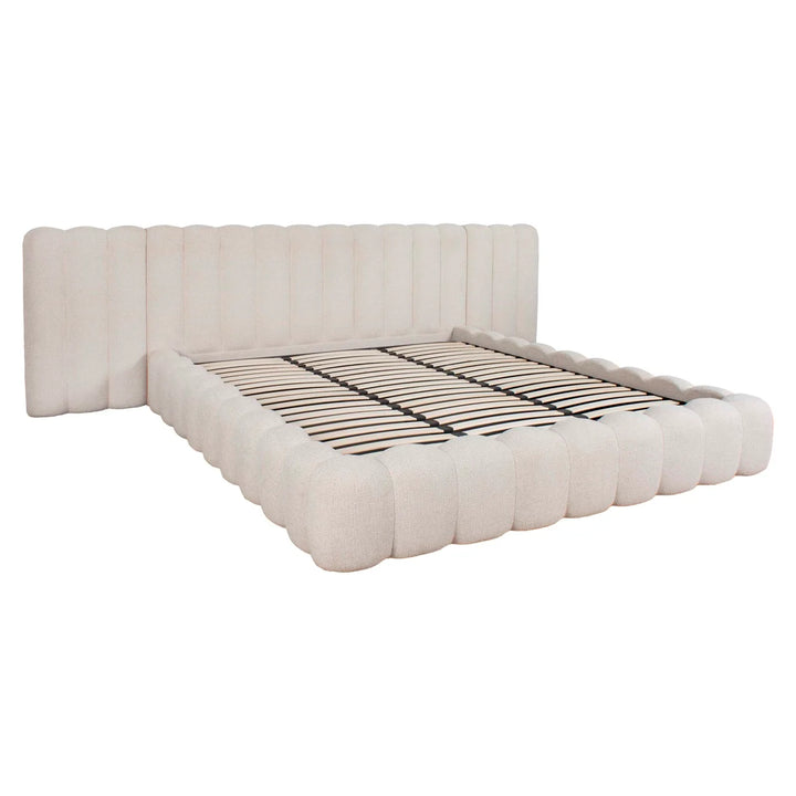 Bed Cupidon cream fancy 180x210 (mattress size (excl.)) with storage