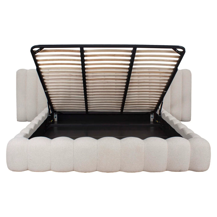 Bed Cupidon cream fancy 180x210 (mattress size (excl.)) with storage