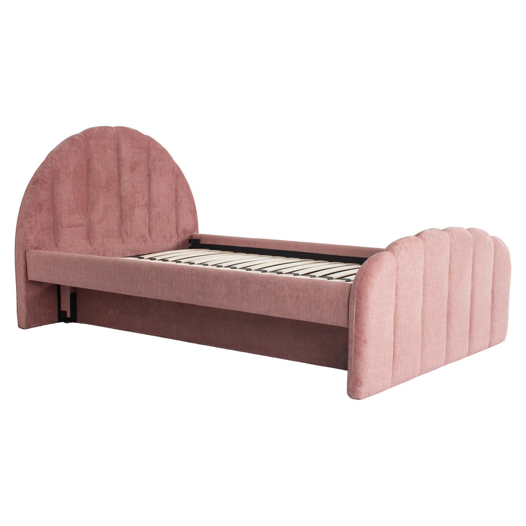 Bed Pixie rosewood jewel 120x200 with pull-out bed