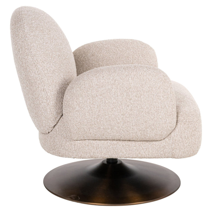 Lounge stoel Kagney biscotti swivel
