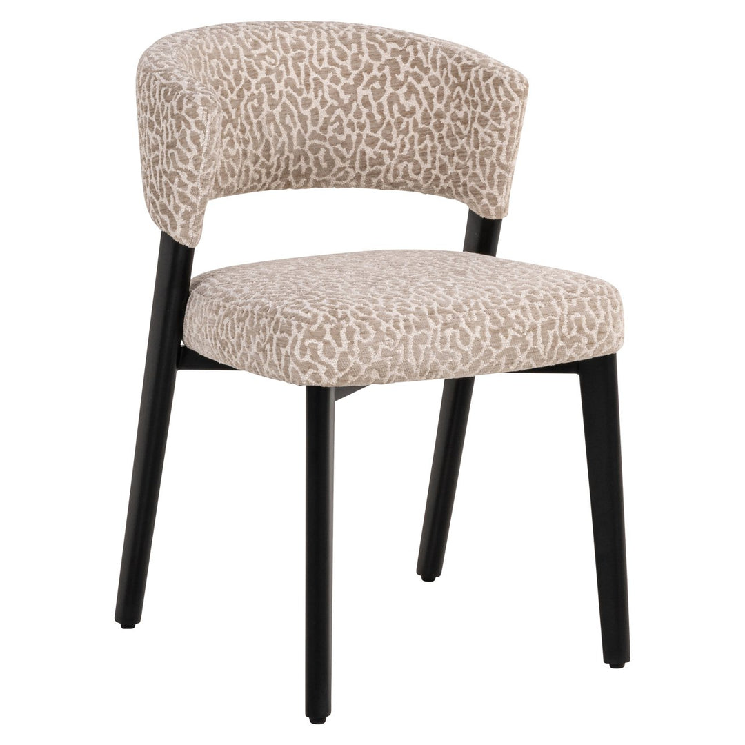 Eetkamerstoel Zeno beige leopard