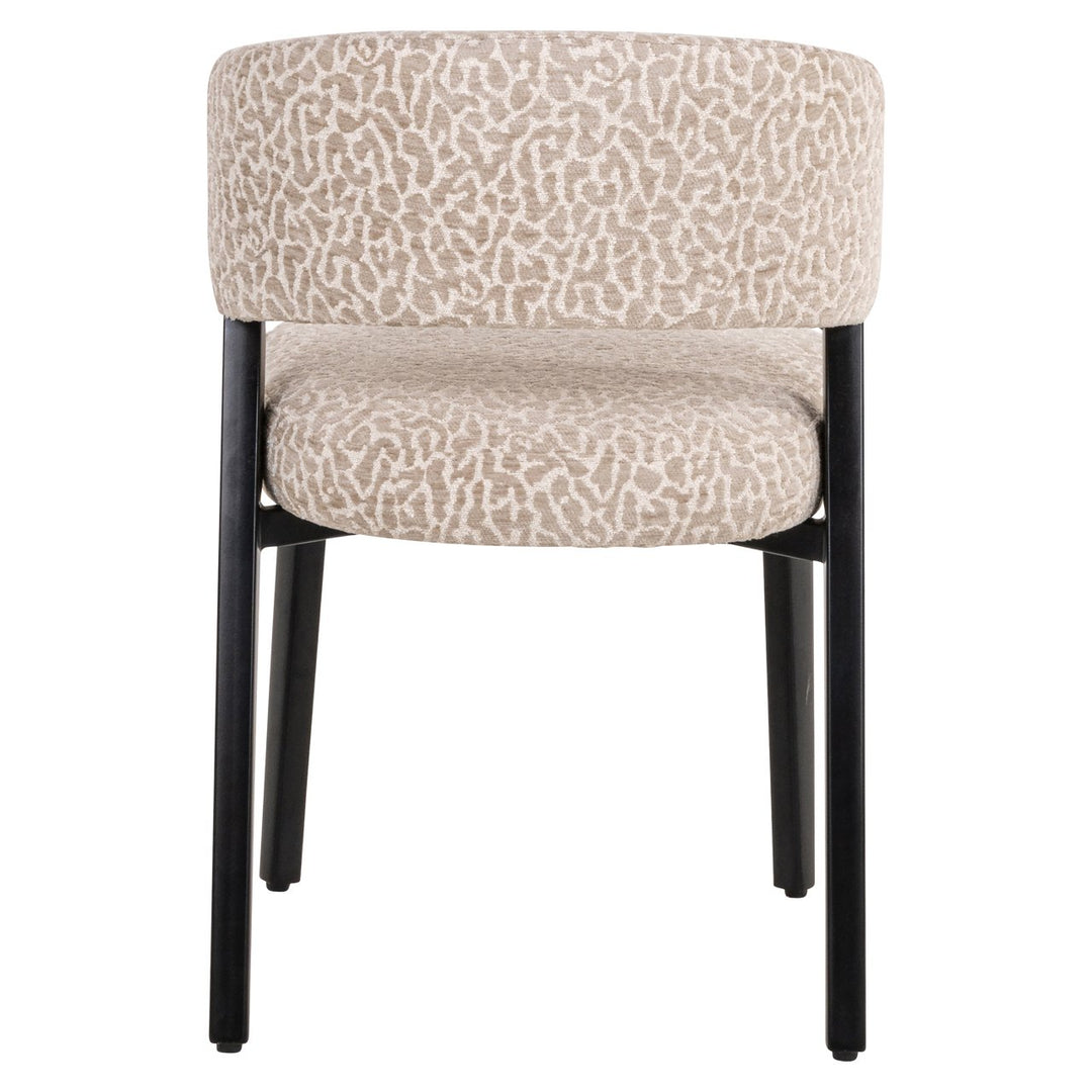 Eetkamerstoel Zeno beige leopard