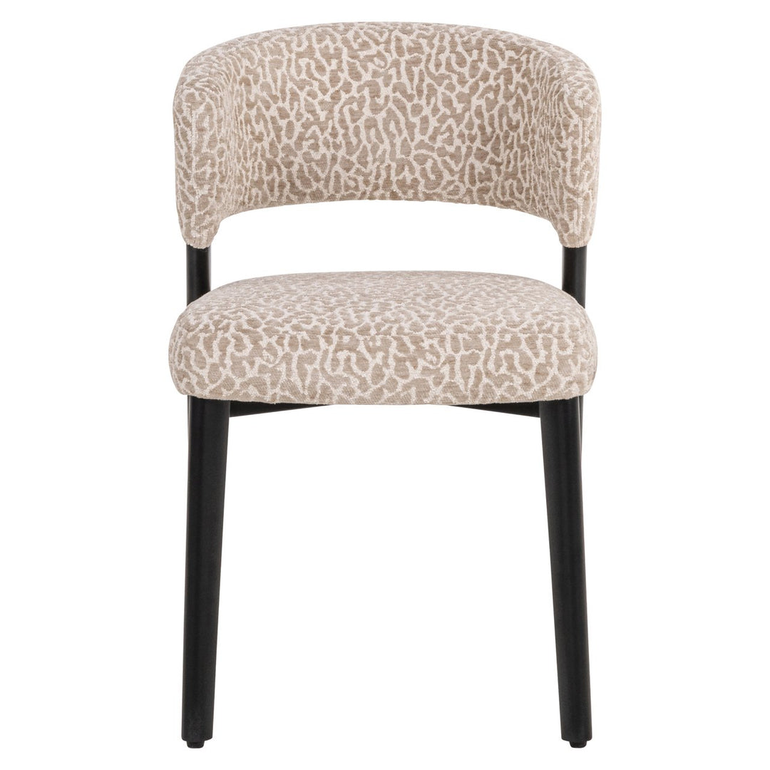 Eetkamerstoel Zeno beige leopard
