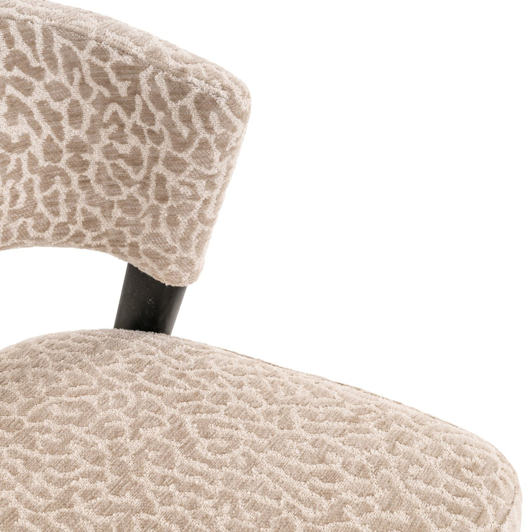 Eetkamerstoel Zeno beige leopard