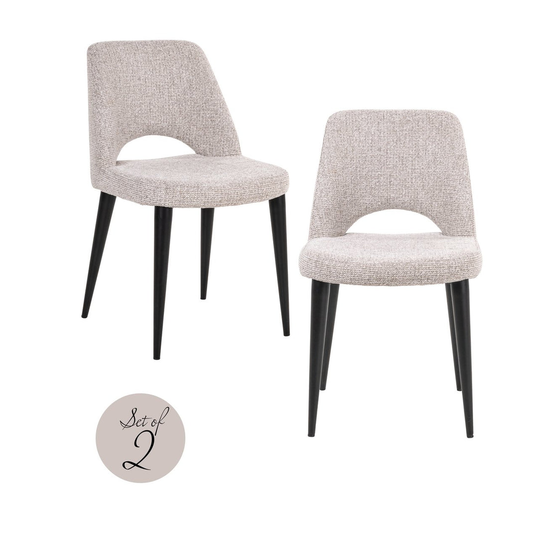 Eetkamerstoel Tabitha natural fancy fire retardant (Set of 2)