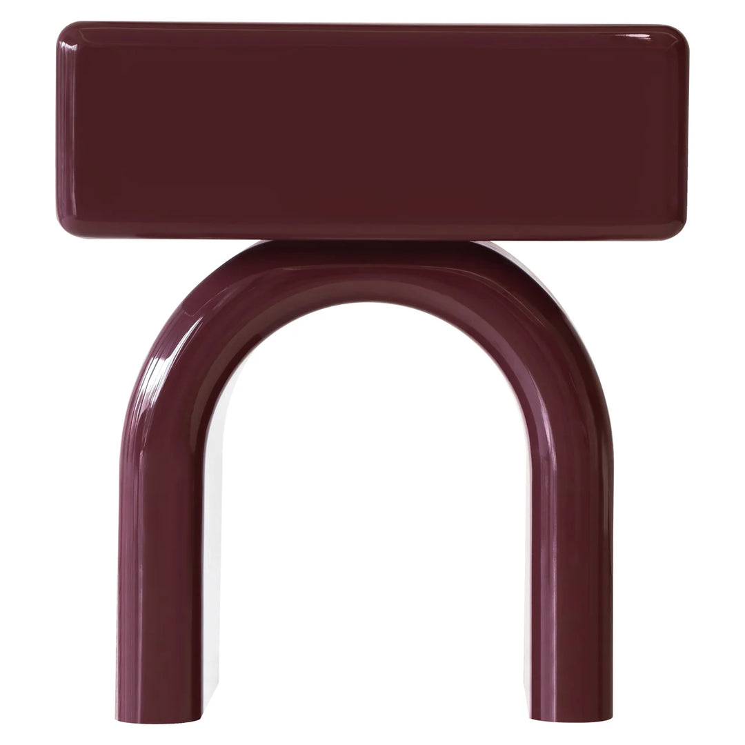 Nachtkastje Bennet burgundy 1-drawer