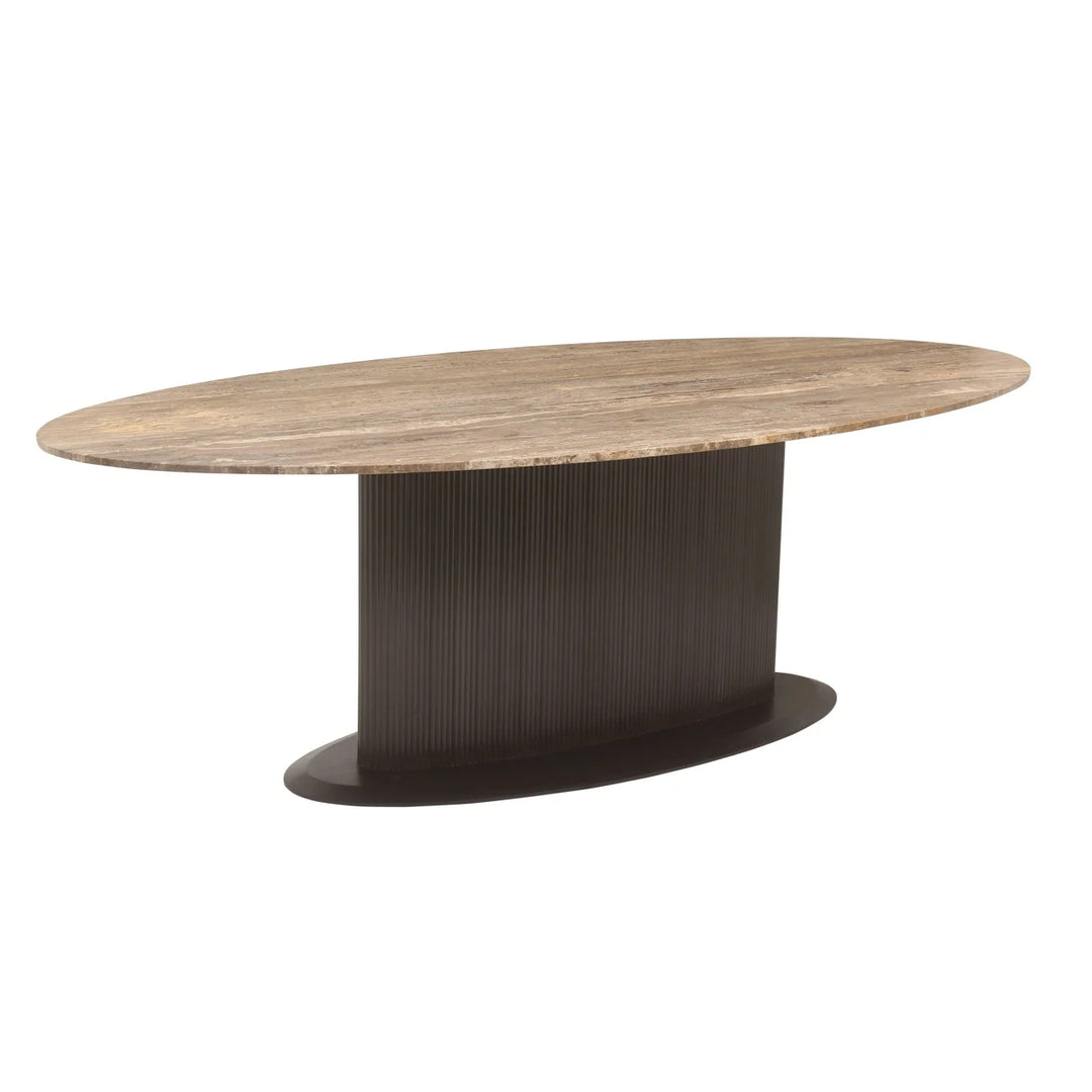 Eettafel Russo ash brown oval 235