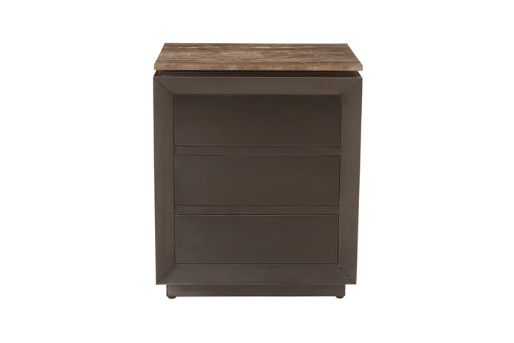 Nachtkastje Russo ash brown 3-drawers