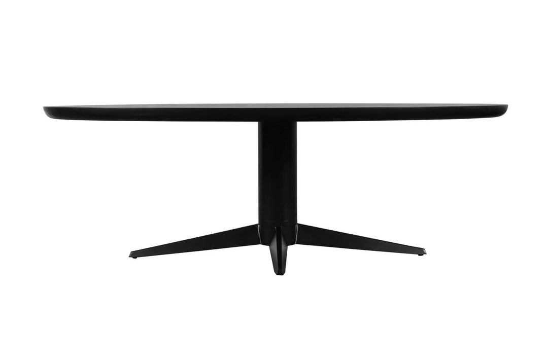 Eettafel Rayford black oval 230