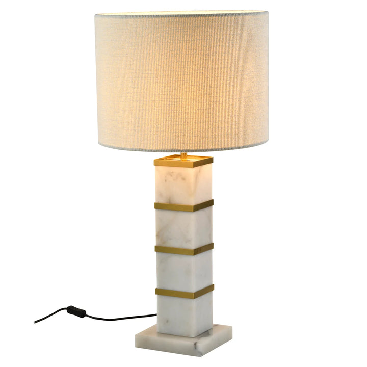 Tafellamp Celinae white including lampshade