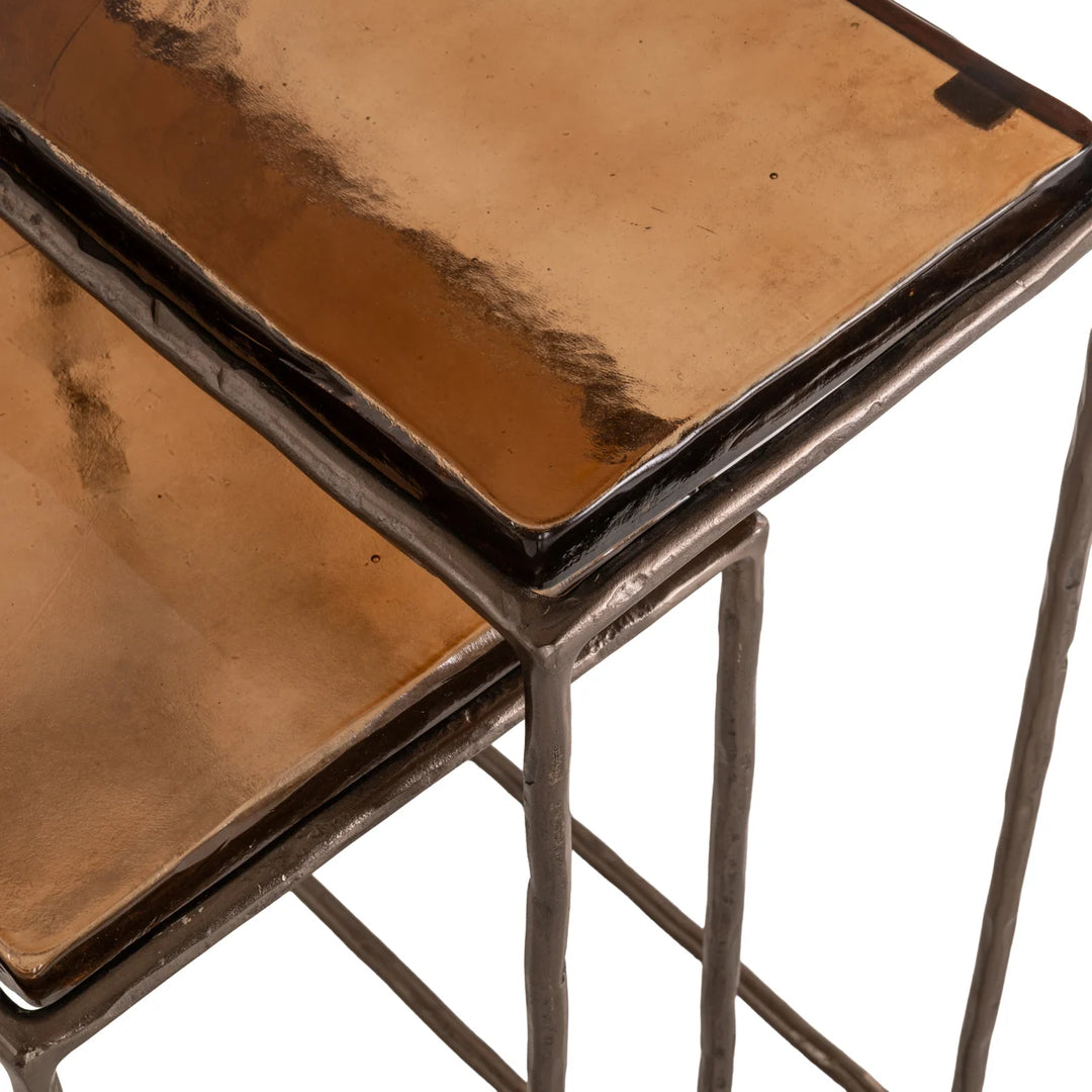 Bijzettafel Villano bronze  (Set of 2)