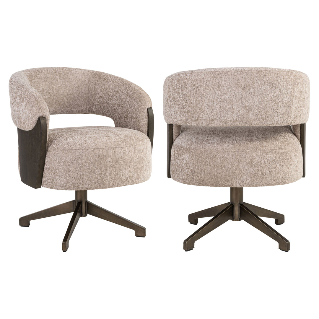 Eetkamerstoel Pollux be easy sand oak - swivel