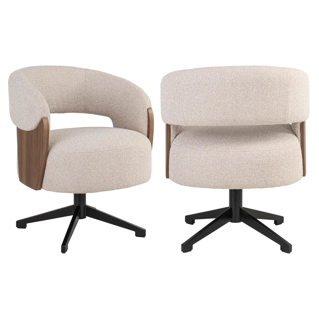 Eetkamerstoel Pollux lodge desert walnut - swivel