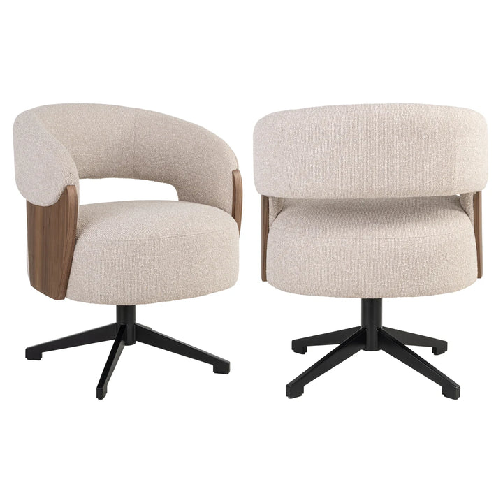 Eetkamerstoel Pollux lodge desert walnut - swivel