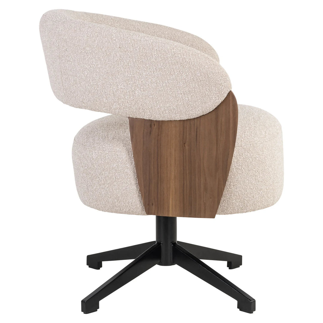 Eetkamerstoel Pollux lodge desert walnut - swivel