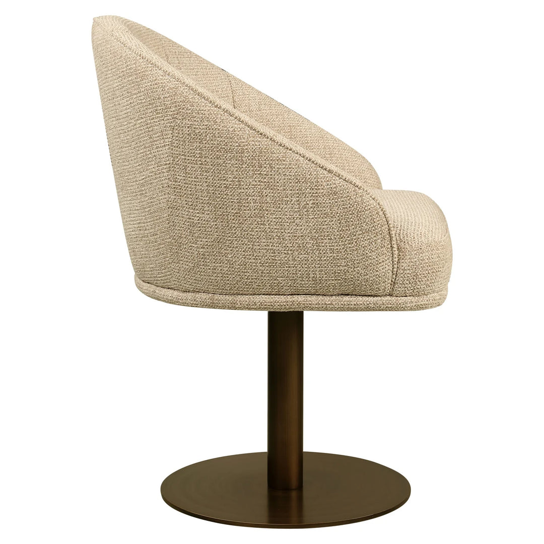 Eetkamerstoel Beverly natural fancy swivel