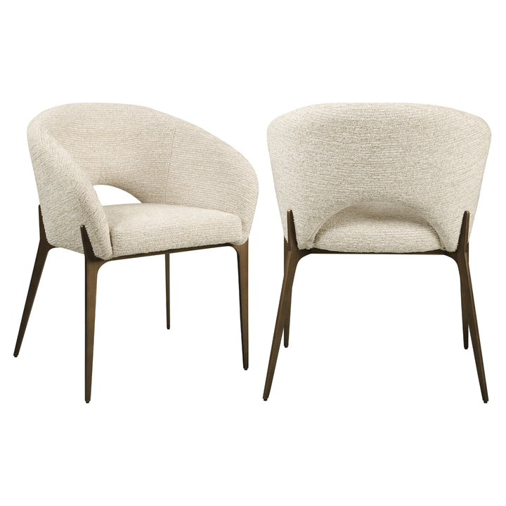 Eetkamerstoel Kenzi natural linear fire retardant