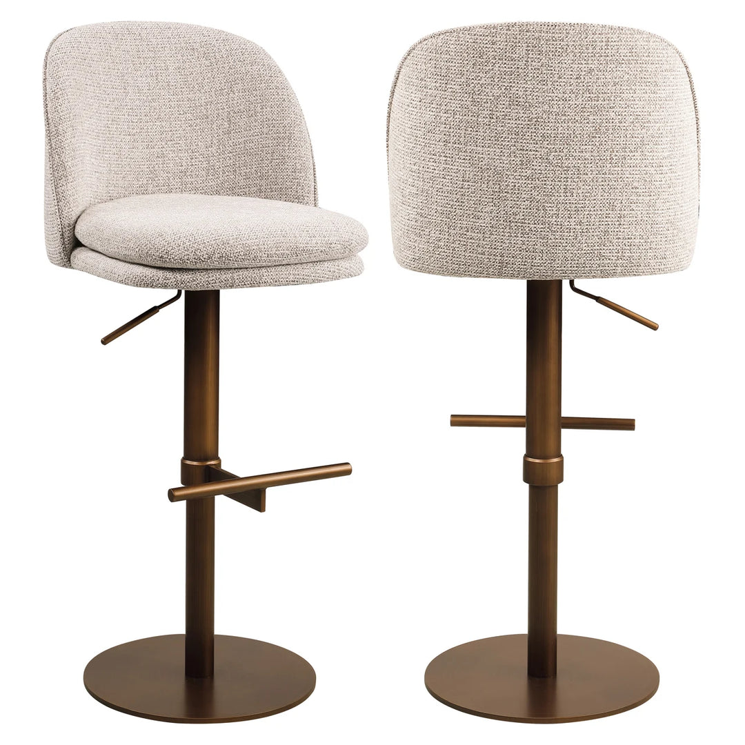 Barstoel Vesper mocca fancy swivel