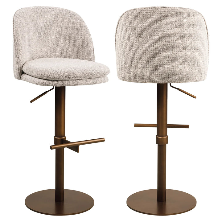Barstoel Vesper mocca fancy swivel