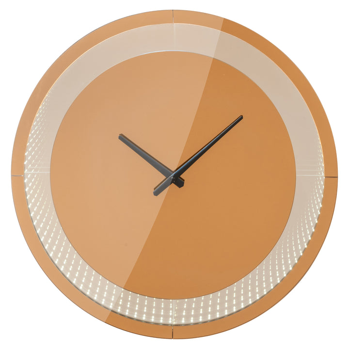 Wandlamp Julia brown - Led Clock