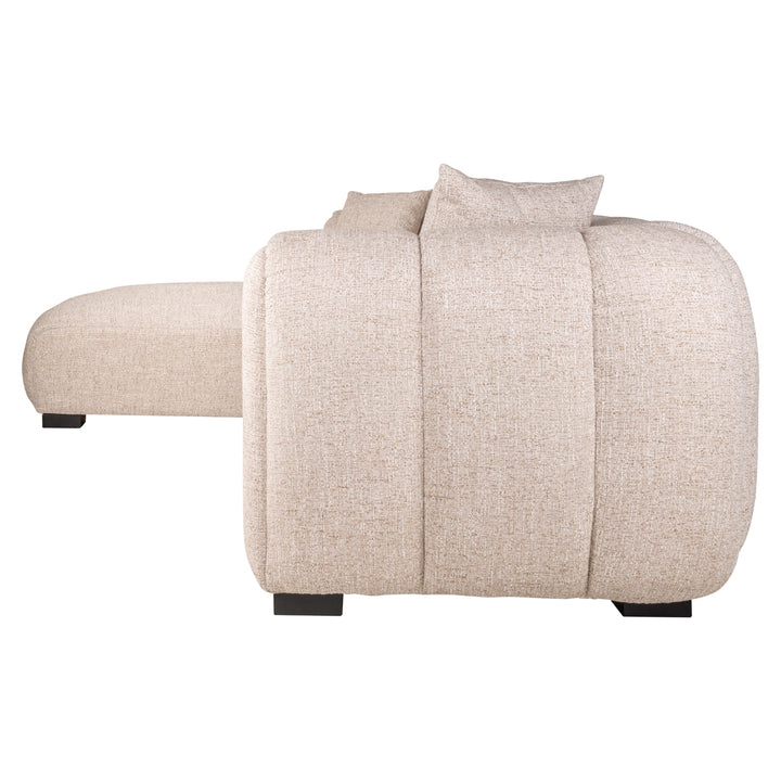 Bank Novaro cream tweed lounge left fire retardant