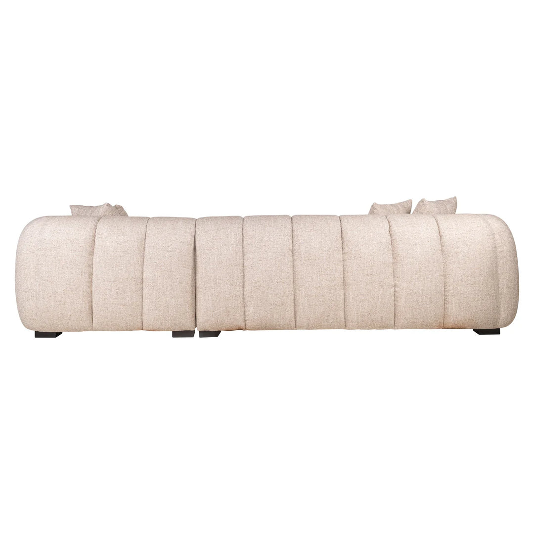 Bank Novaro cream tweed lounge right fire retardant