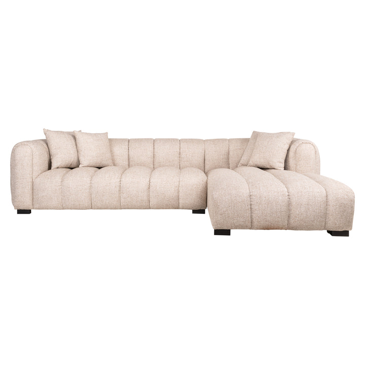 Bank Novaro cream tweed lounge right fire retardant