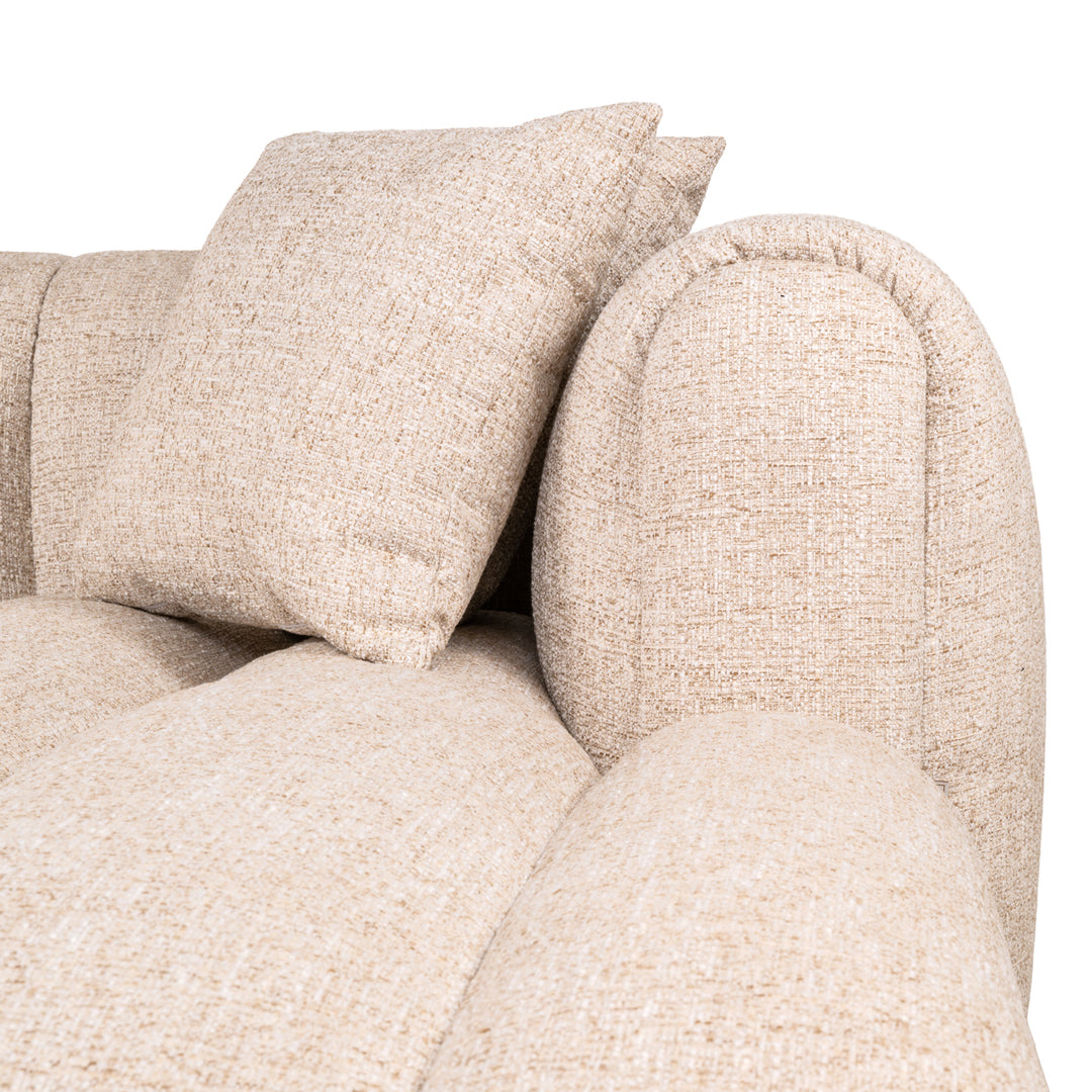 Bank Novaro cream tweed lounge right fire retardant