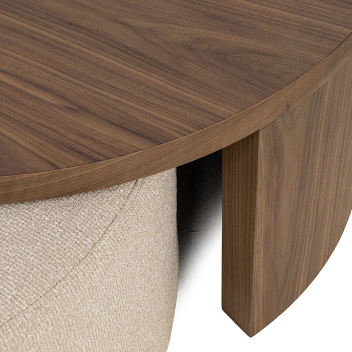 Salontafel Windsor walnut lodge desert fire retardant (Set of 2)