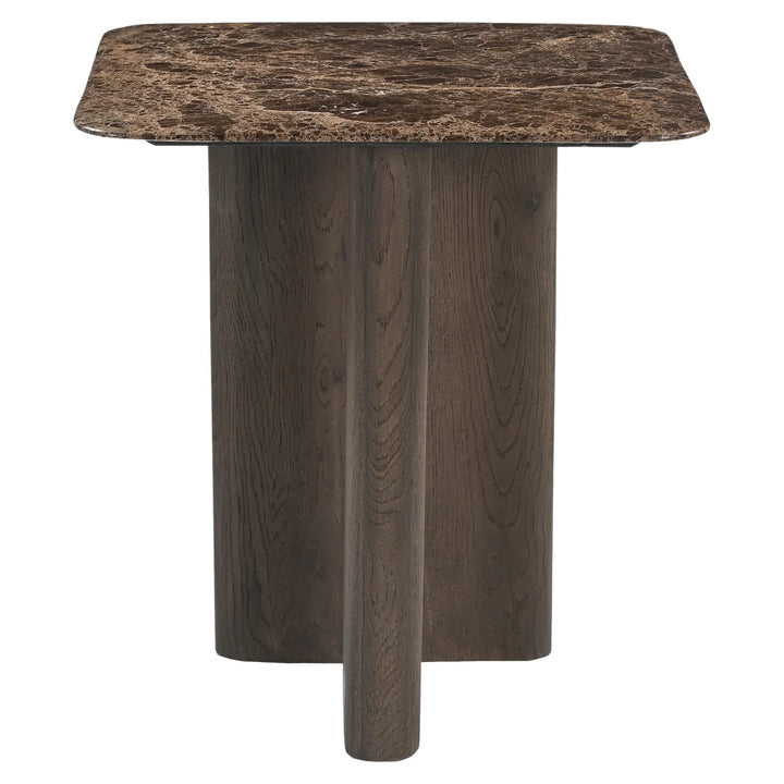 Bijzettafel Castello Smoked charchoal marble top