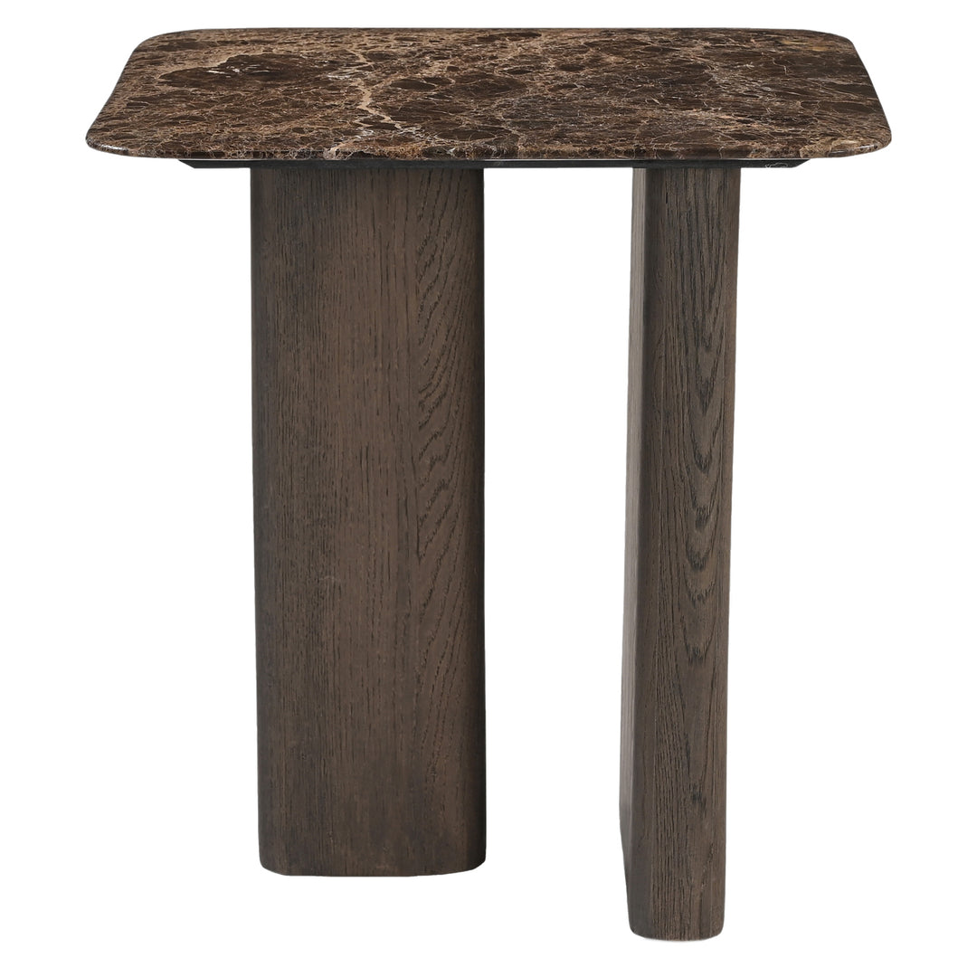 Bijzettafel Castello Smoked charchoal marble top