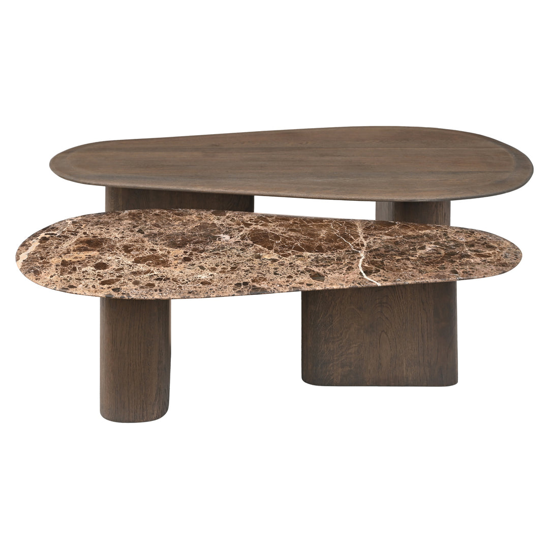 Salontafel Castello Smoked charchoal (Set of 2)