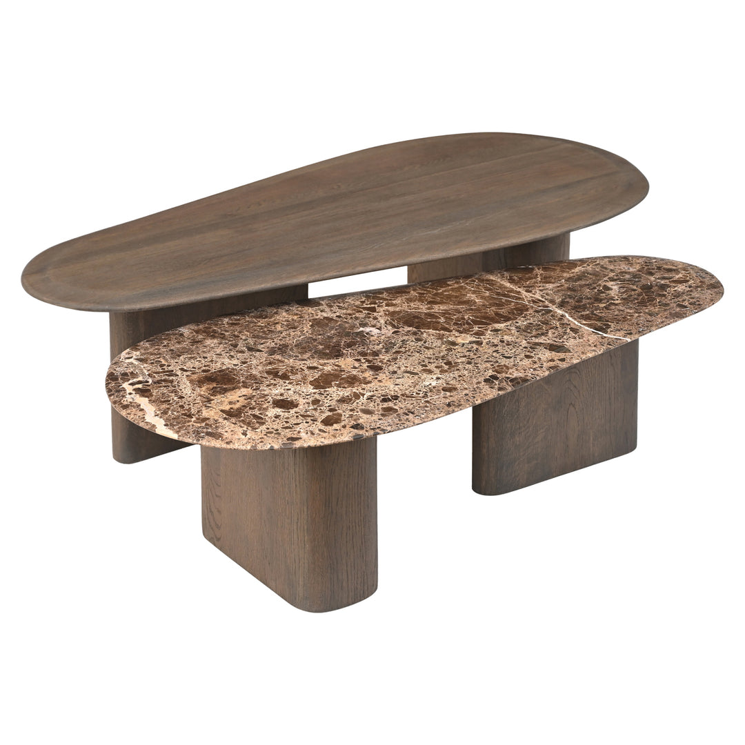 Salontafel Castello Smoked charchoal (Set of 2)
