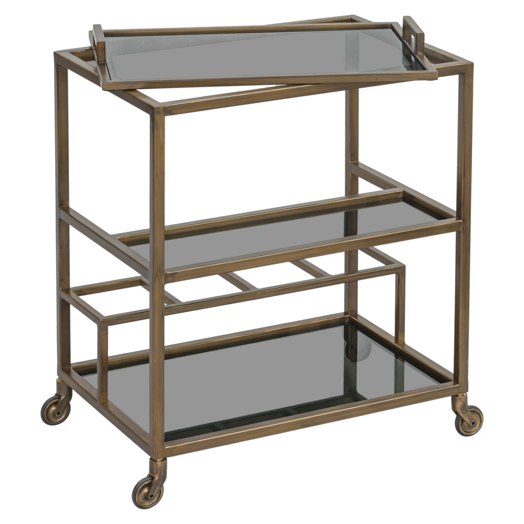 Trolley Ruinart brass antique