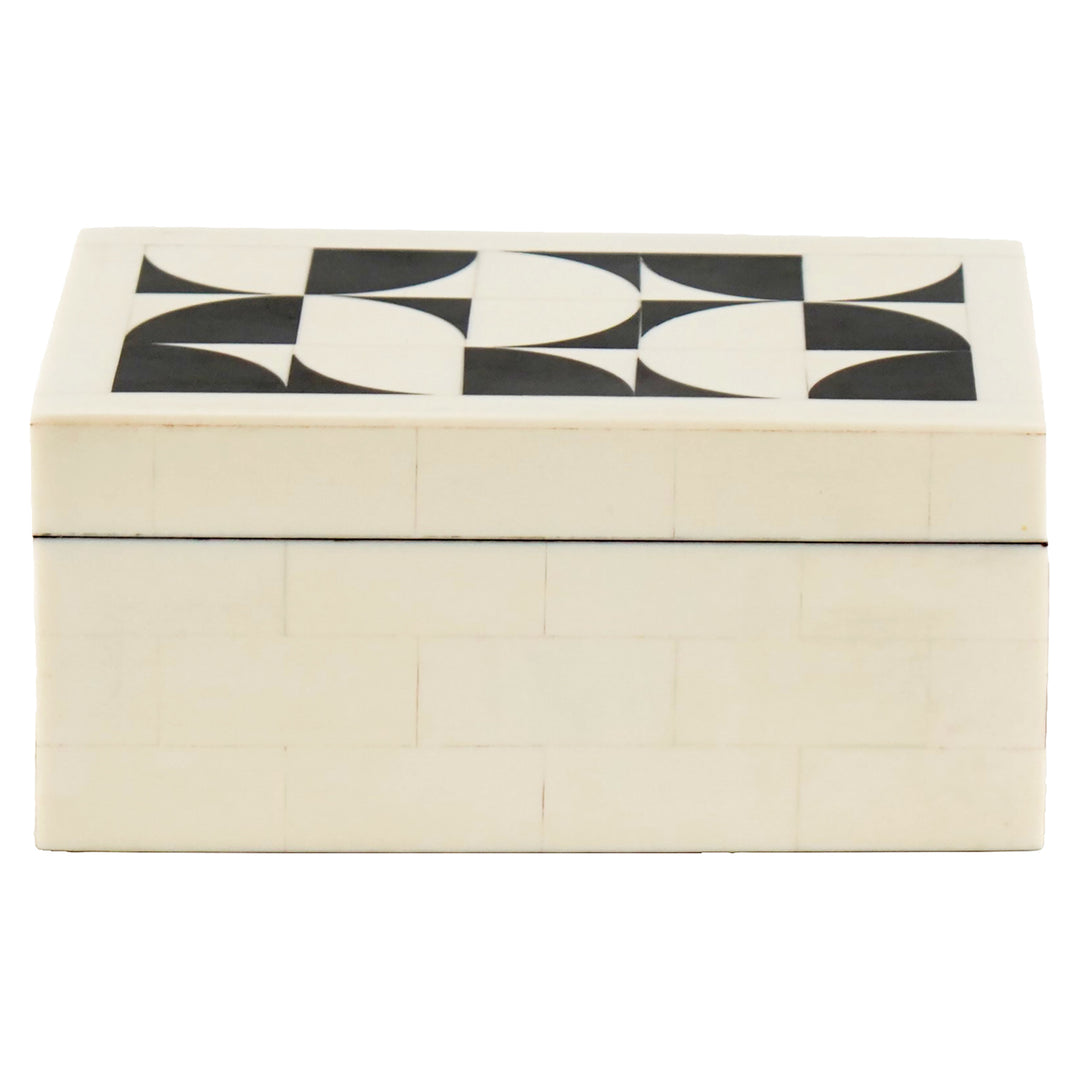 Opbergdoos Flake white (Set of 2)