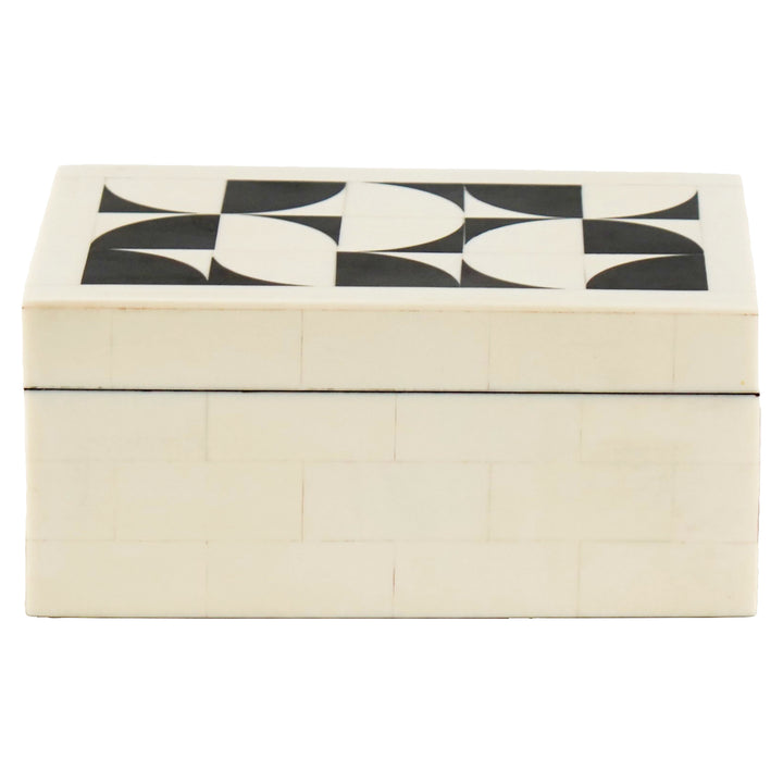 Opbergdoos Flake white (Set of 2)