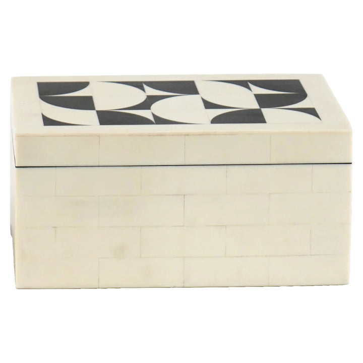 Opbergdoos Flake white (Set of 2)