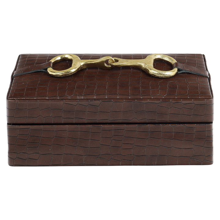 Opbergdoos Rex dark brown small