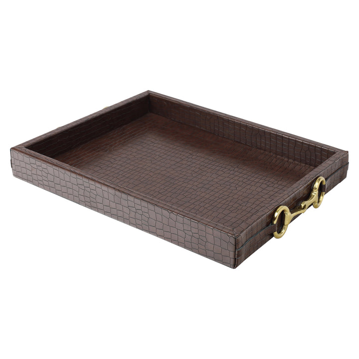 Dienblad Banks dark brown