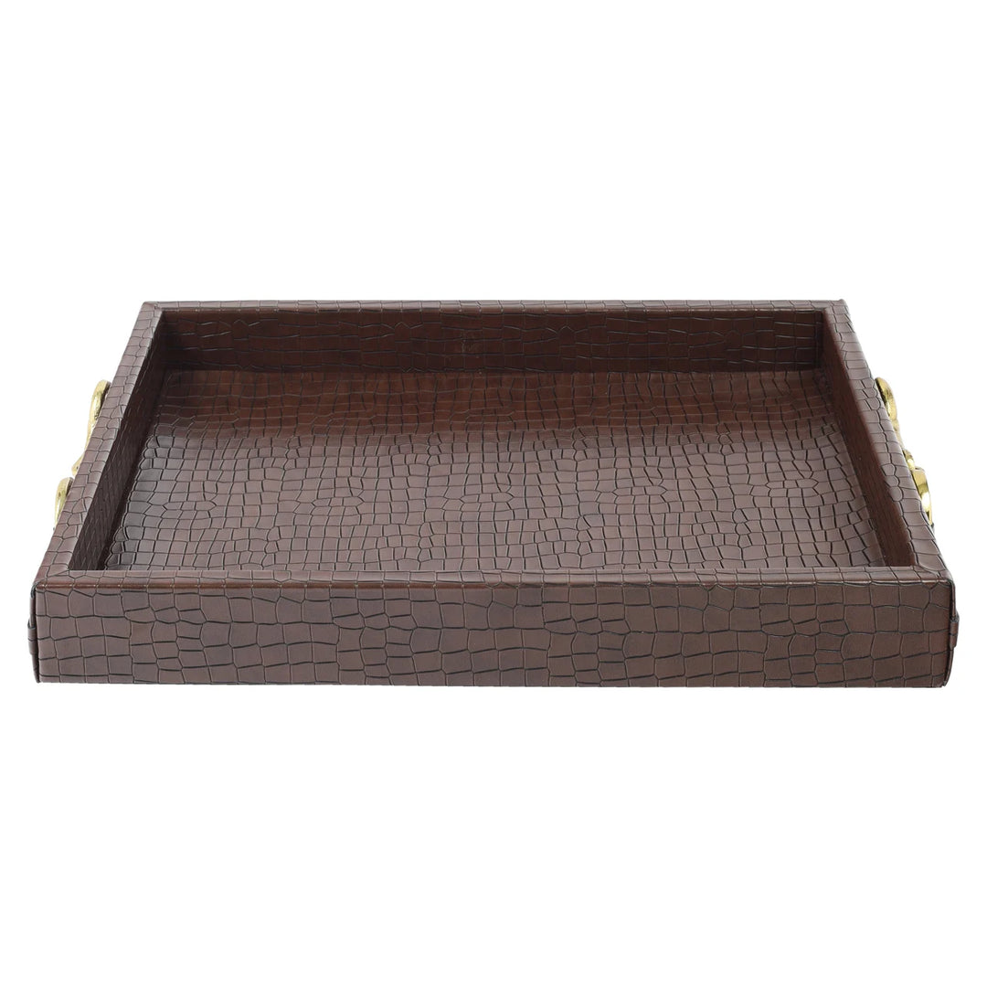 Dienblad Banks dark brown