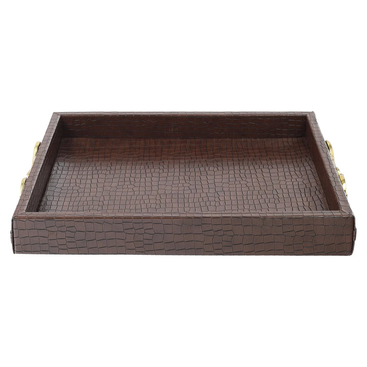 Dienblad Banks dark brown