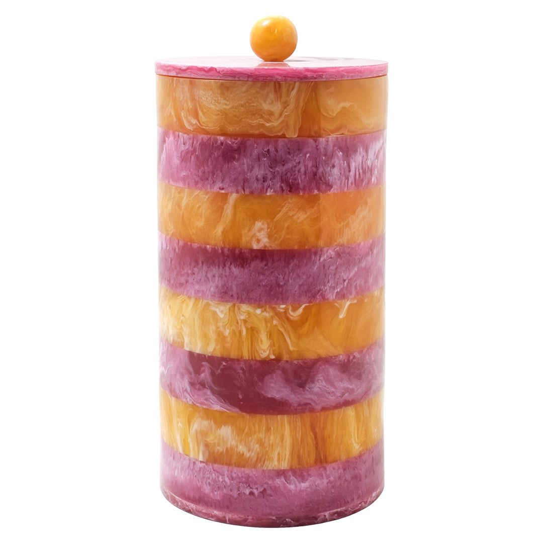 Opbergdoos Lilybelle pink/orange storage jar large