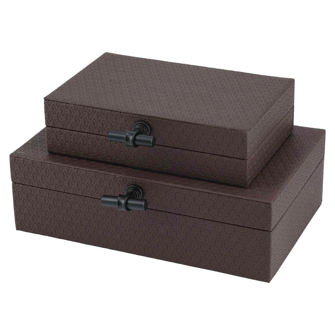 Opbergdoos Billie dark brown small