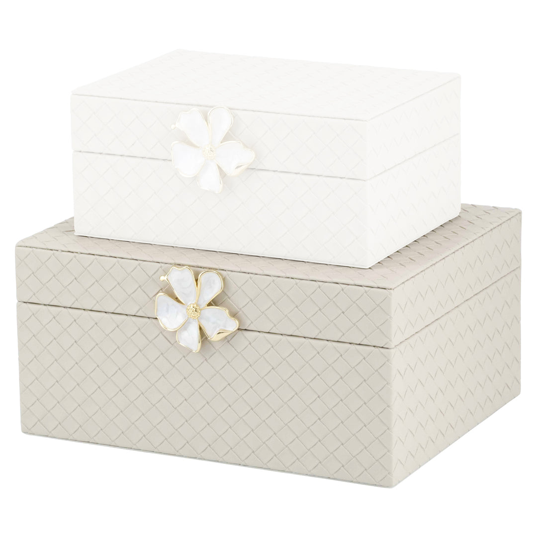 Opbergdoos Lillie ivory large